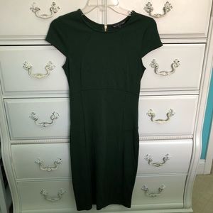 Felicity & Coco Seamed Pencil Dress Forest Green